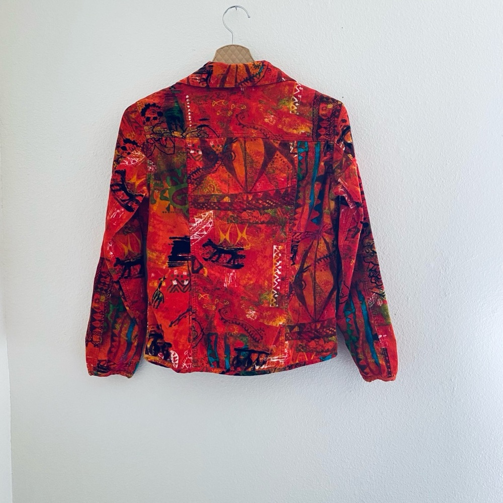 Chico's Artistic Multicolor Button Down Shirt - image 5